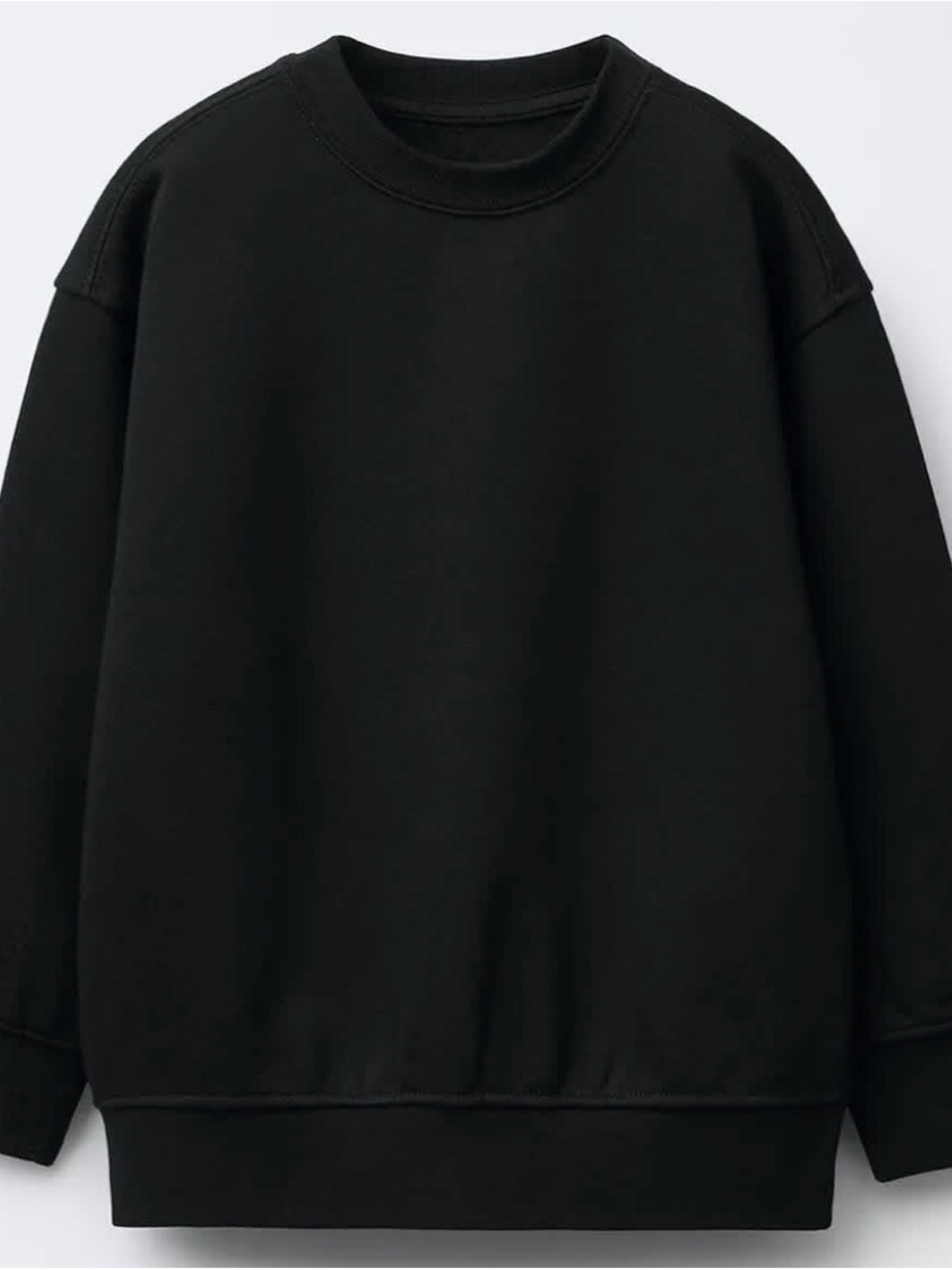 Zara Kids Black Crewneck Sweater